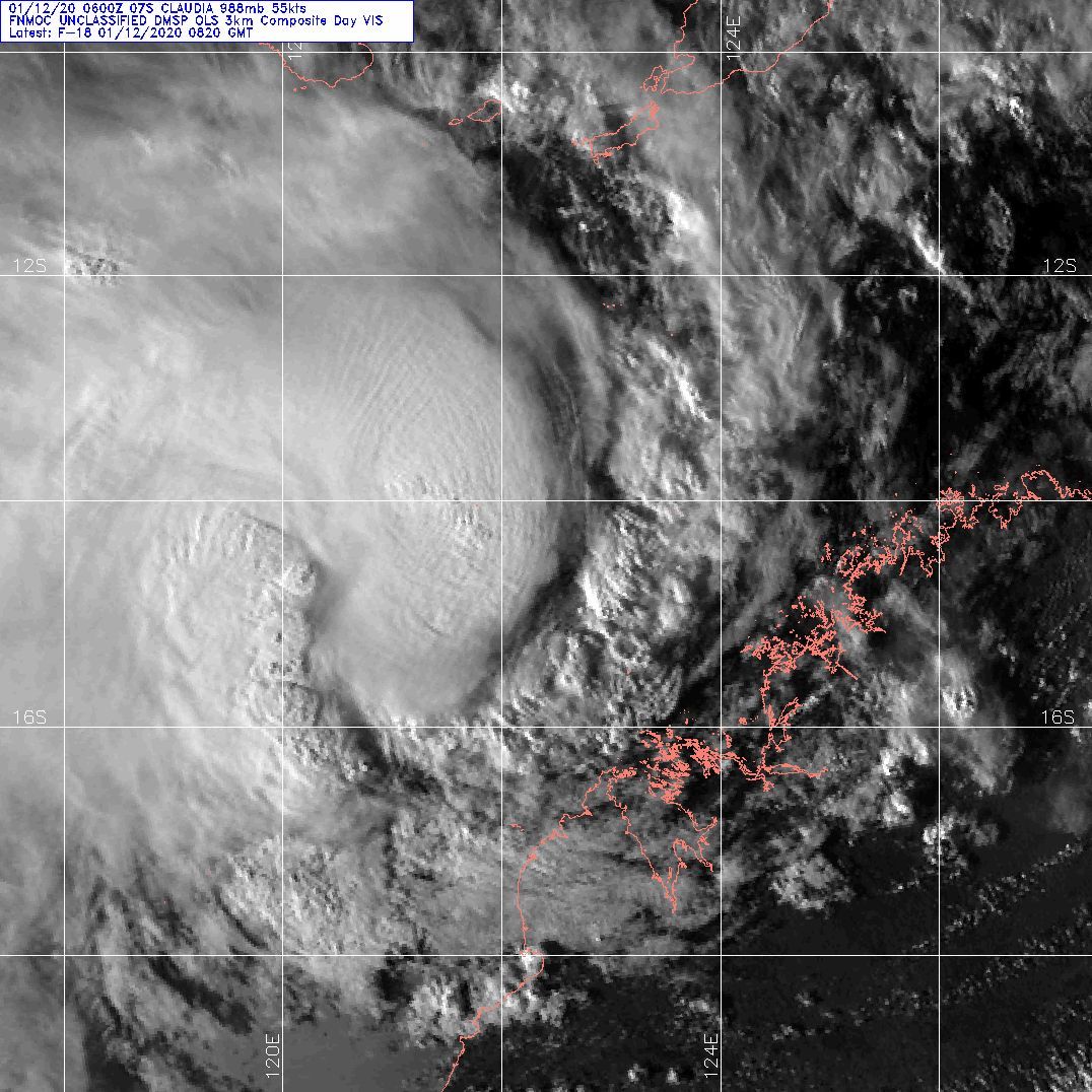 South Indian: 07S(CLAUDIA) forecast to reach Typhoon intensity within 12hours