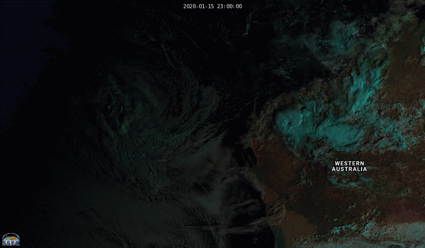 Western Australia area: 07S(CLAUDIA) : Final Warning. Peak intensity was 80knots( top CAT 1US)