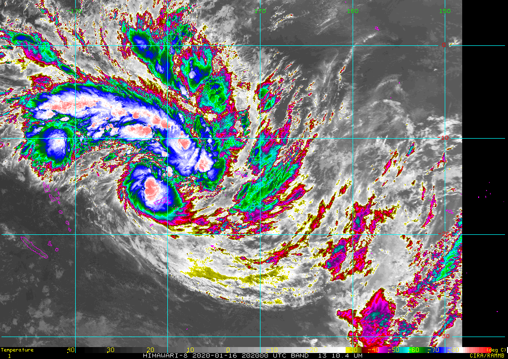 93P now TC 08P(TINO), gradually intensifying and rapidly approaching Fiji
