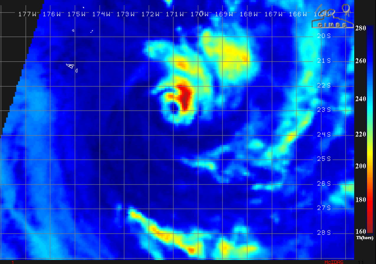 TC 08P(TINO) is forecast to begin extratropical transition in 12hours