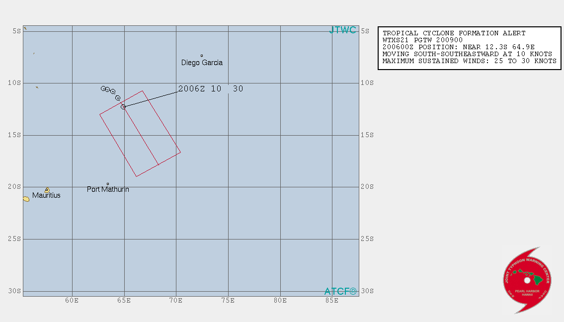 South Indian: Invest 94S: Tropical Cyclone Formation Alert