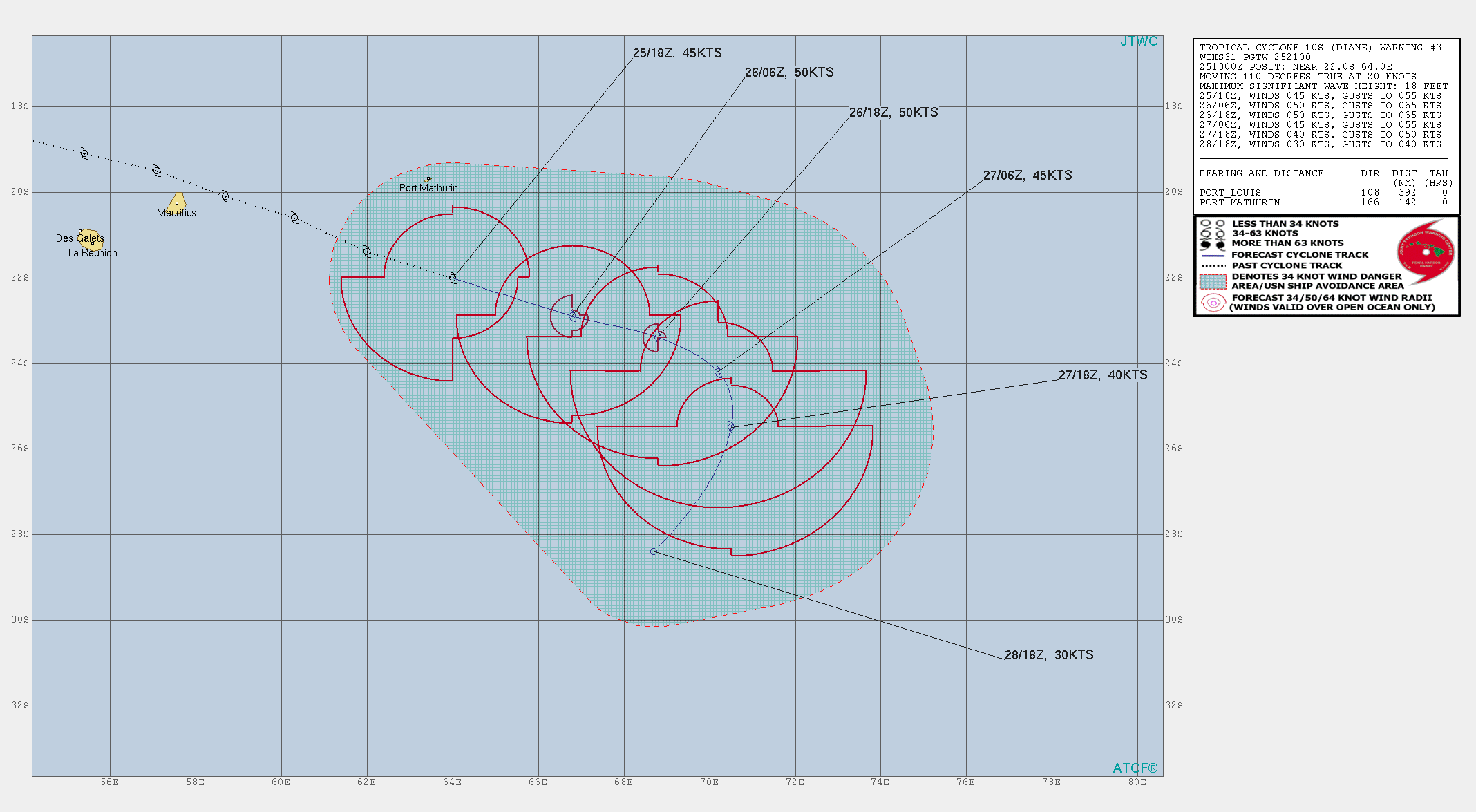 Southern Hemisphere cyclonic trio: 10S(DIANE), 11S(ESAMI), 12P: updates