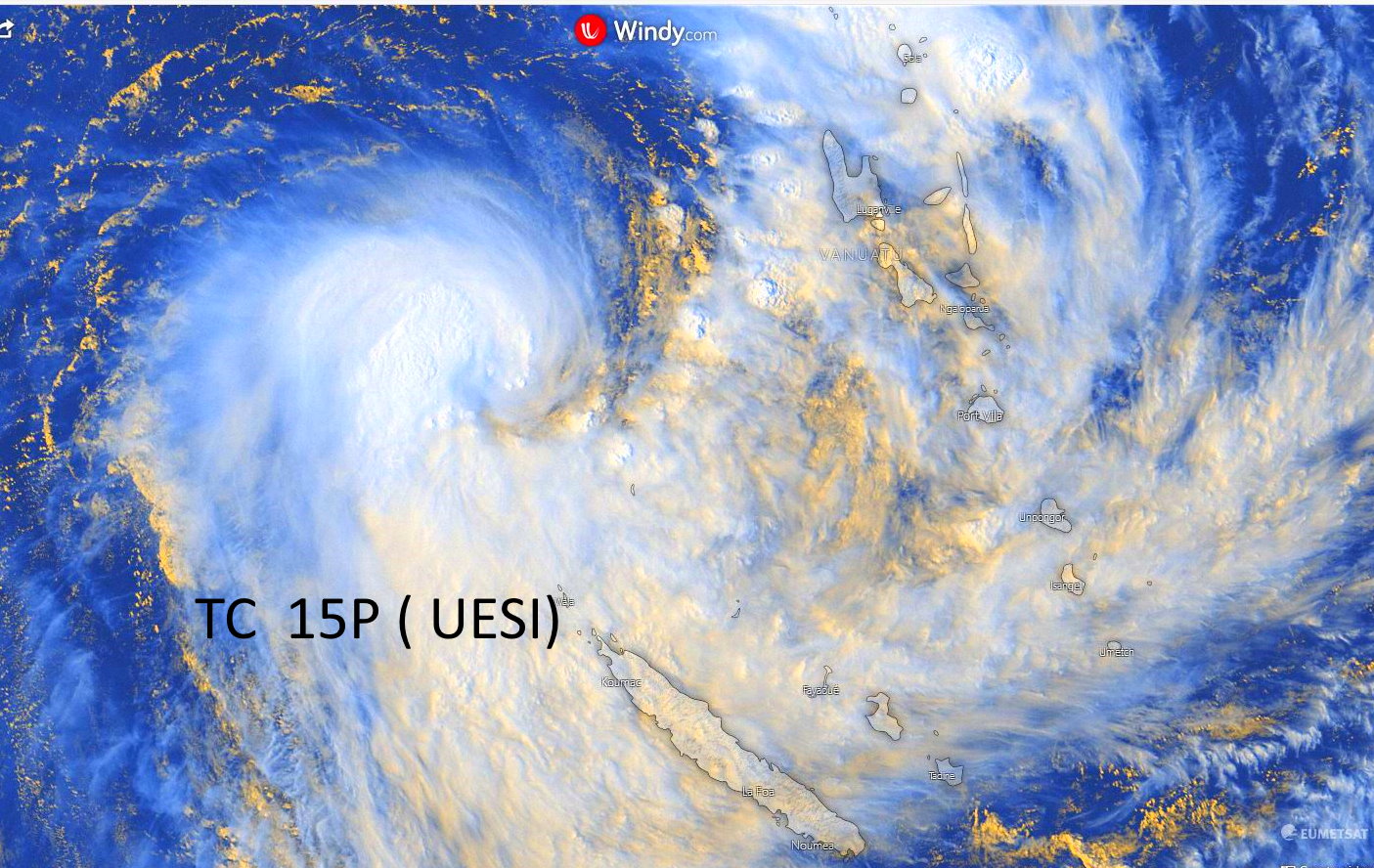South Pacific: TC 15P(UESI) update at 10/03UTC