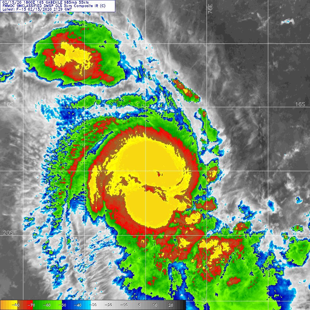 TC 16S(GABEKILE): category 1 US and Invest 93P: updates at 16/06UTC