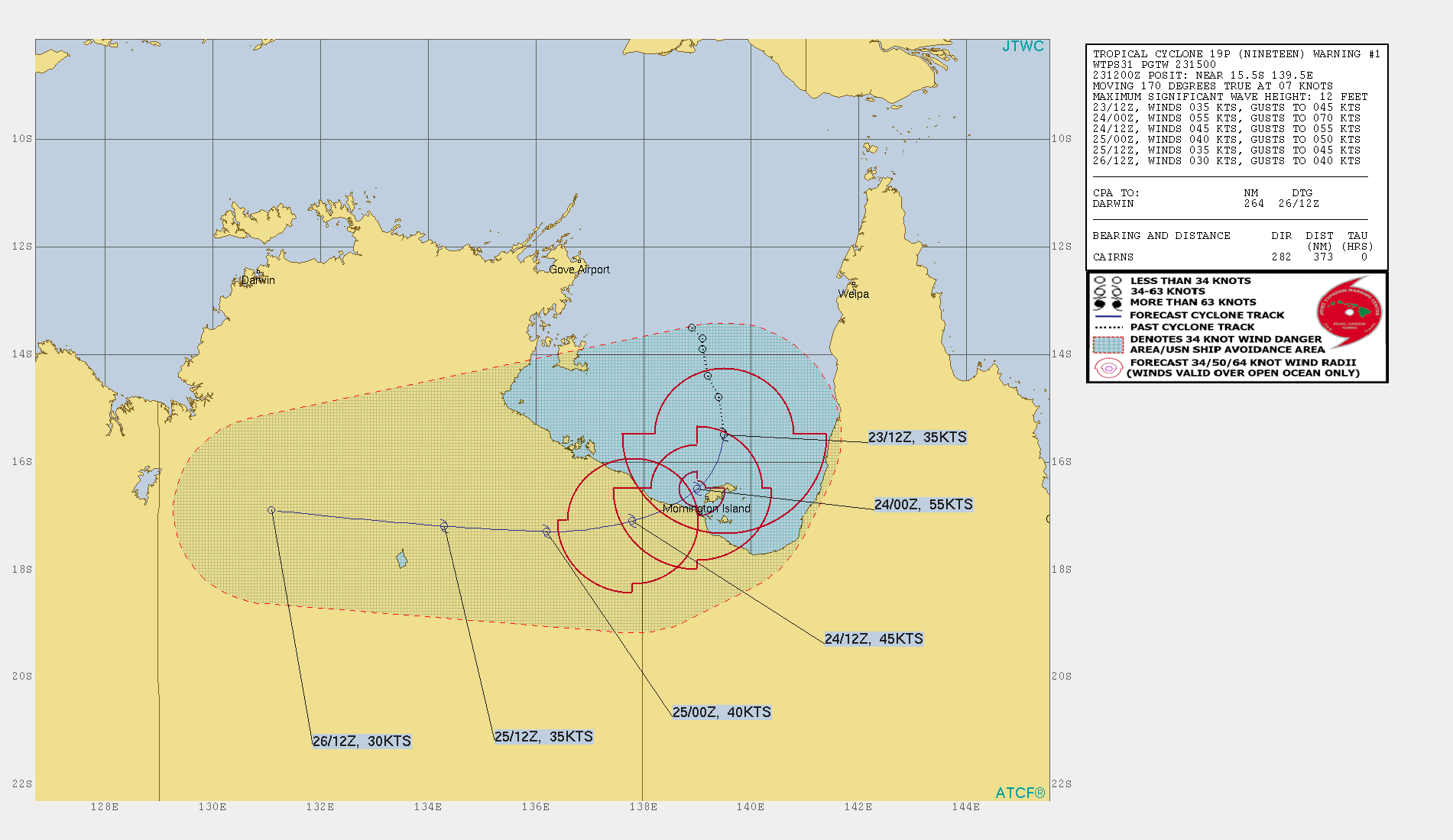 TC 19P over the Gulf of Carpentaria. Remnants of 17P and 18P. 90S: TCFA. Updates at 23/15UTC