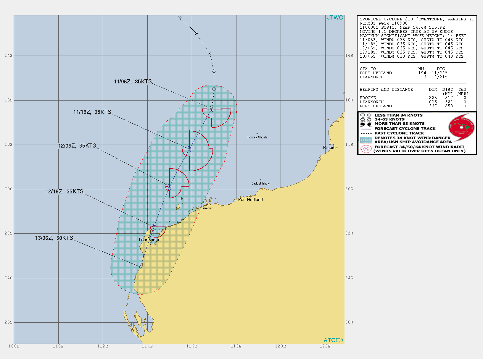 94S is now TC 21S , 96P upgraded to Medium, 91S update at 11/06UTC