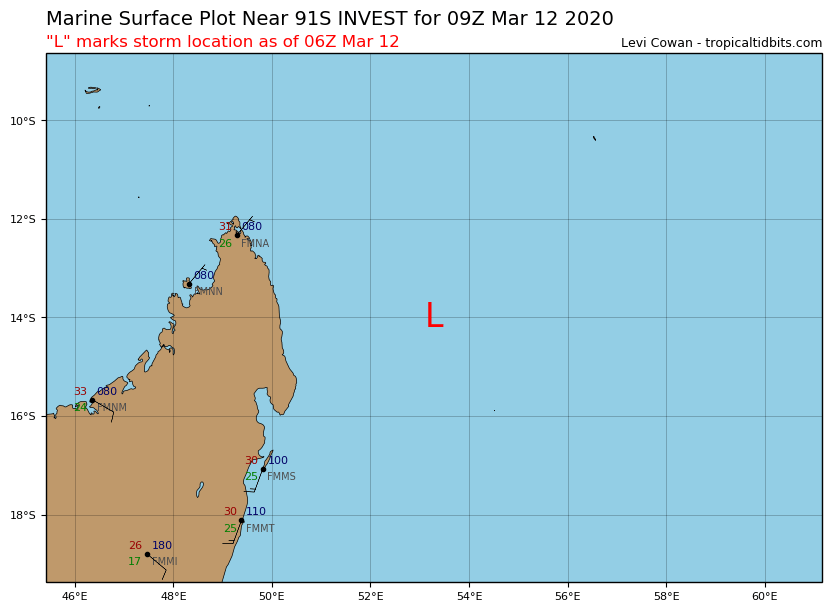TC 21S, Invest 96P and Invest 91S: updates at 12/06UTC