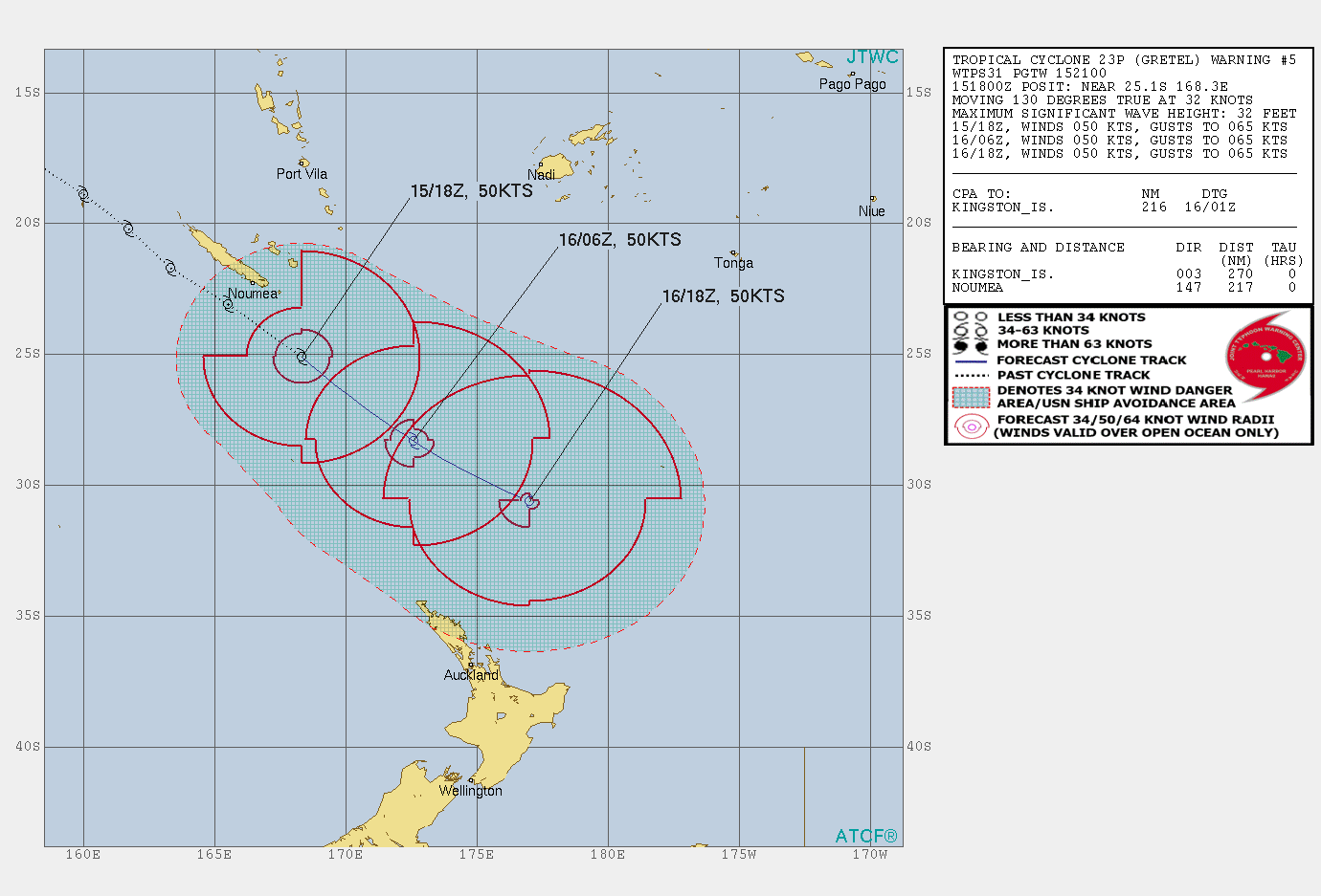 TC 22S(HEROLD): intensifying to CAT3 US within 24h, TC 23P(GRETEL): beginning ET transition