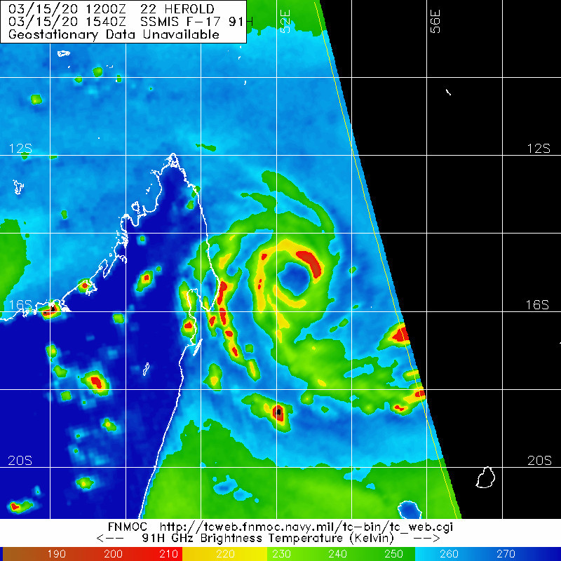 TC 22S(HEROLD): intensifying to CAT3 US within 24h, TC 23P(GRETEL): beginning ET transition