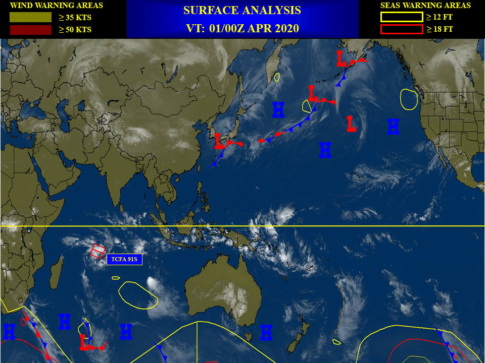 South Indian: Invest 91S now HIGH for the next 24h. South Pacific: Invest 90P: MEDIUM