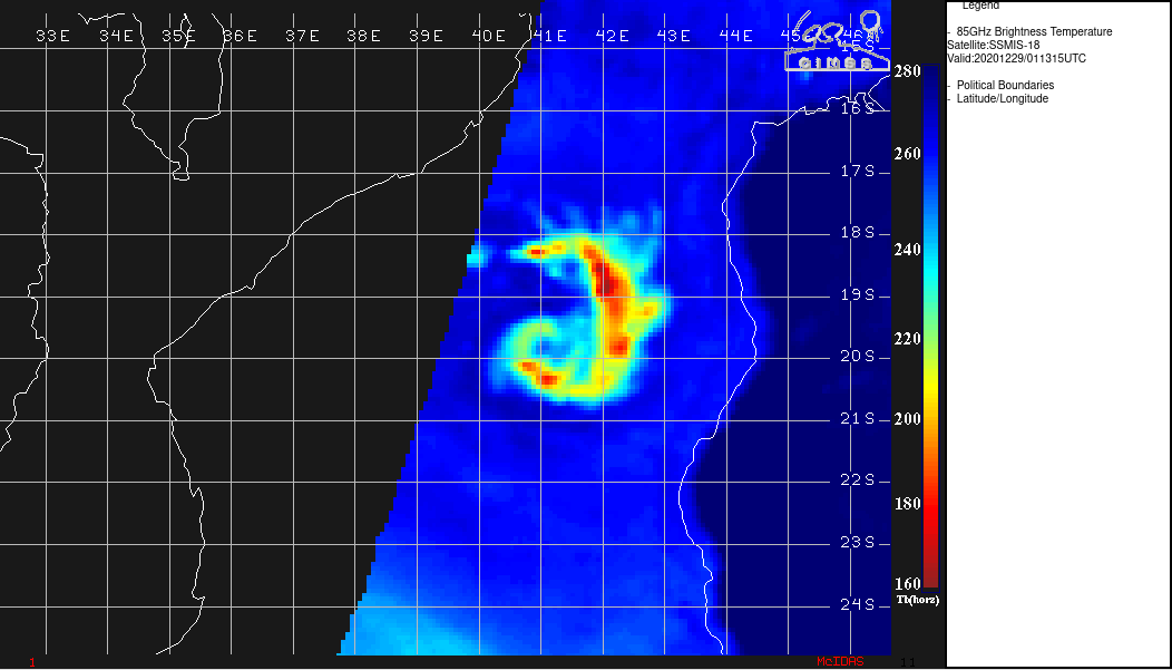 29/0131UTC. EARLIER MICROWAVE SIGNATURE WAS MUCH IMPROVED WITH A BUILDING EYE FEATURE. BUT MORE RECENT OVERPASSES ARE LESS CONVINCING.