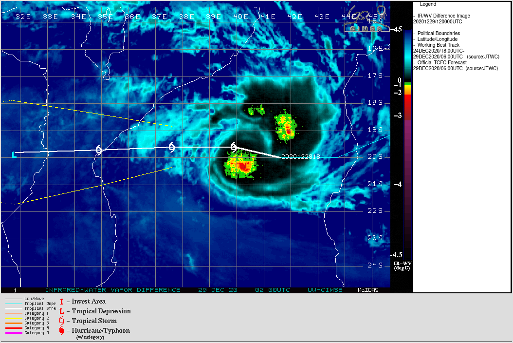 DEEPENING CENTRAL CONVECTION. CLICK TO ANIMATE IF NECESSARY.