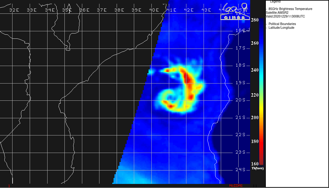 29/1130UTC. MICROWAVE SIGNATURE IS ONCE AGAIN CONVINCING WITH A BUILDING EYE FEATURE.