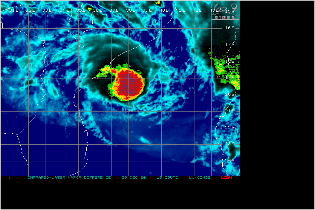 TC 07S(CHALANE) IS DIRECTLY IMPACTING ON THE BEIRA AREA. CLICK TO ANIMATE IF NECESSARY.