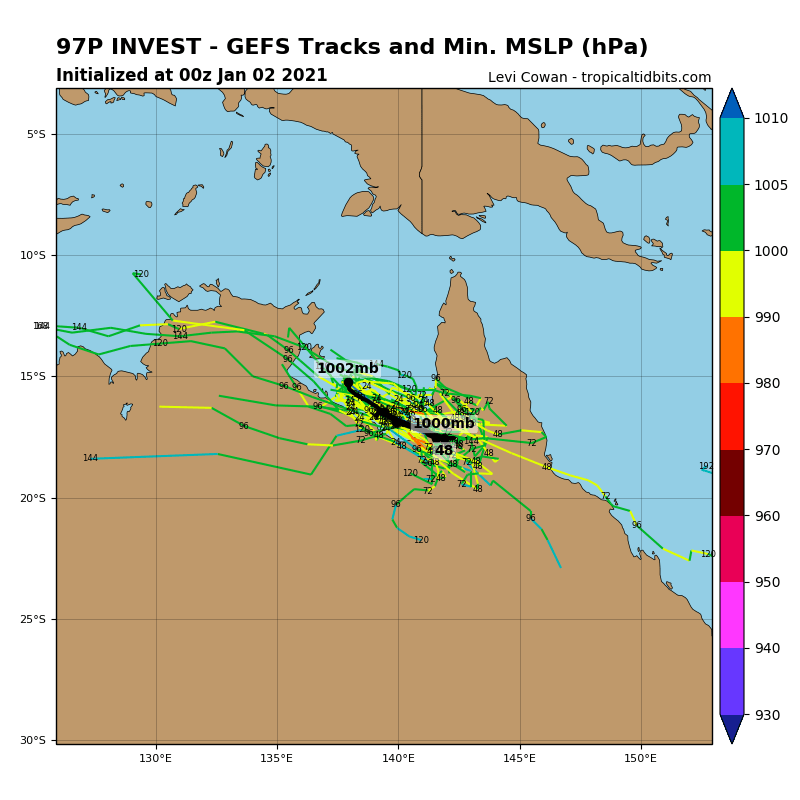 INVEST 97P: TRACK GUIDANCE INVEST 97P: TRACK GUIDANCE