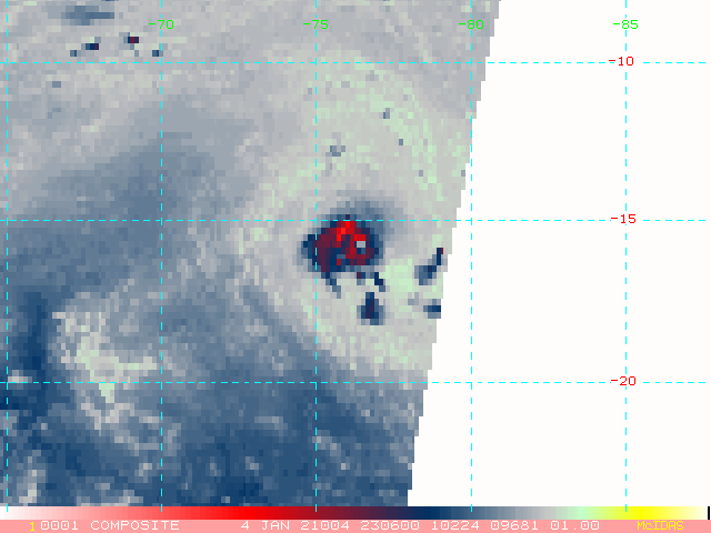04/2306UTC. MICROWAVE DEPICTED A SMALL EYE FEATURE AND A COMPACT SYSTEM. 04/2306UTC. MICROWAVE DEPICTED A SMALL EYE FEATURE AND A COMPACT SYSTEM.