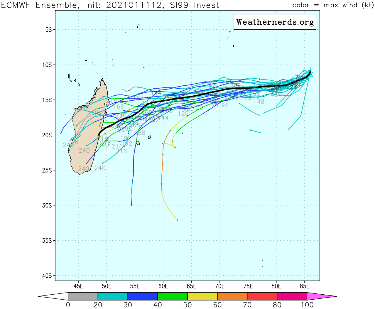 11/12UTC. ECMWF TRACKS THE INVEST AREA NEXT SEVERAL DAYS.