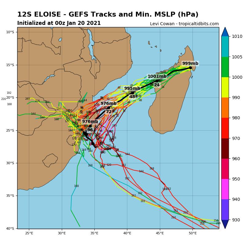 12S(ELOISE). SIGNIFICANT RE-INTENSIFICATION IS EXPECTED OVER THE MOZ CHANNEL WHILE APPROACHING MOZAMBIQUE.