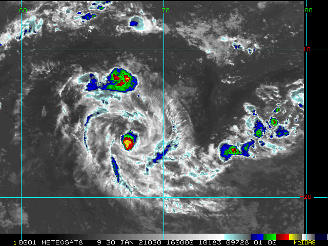 REMNANTS OF 13S(NONAME). 30/16UTC. ANIMATED ENHANCED INFRARED IMAGERY DEPICTS FLARING CONVECTION NEAR THE LOW LEVEL CIRCULATION CENTER. GLOBAL MODELS DO NOT DEPICT SIGNIFICANT RE-INTENSIFICATION AT THE MOMENT. REMNANTS OF 13S(NONAME). 30/16UTC. ANIMATED ENHANCED INFRARED IMAGERY DEPICTS FLARING CONVECTION NEAR THE LOW LEVEL CIRCULATION CENTER. GLOBAL MODELS DO NOT DEPICT SIGNIFICANT RE-INTENSIFICATION AT THE MOMENT.