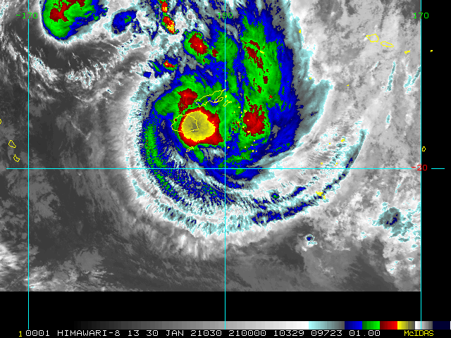 15P(ANA).30/21UTC.ANIMATED ENHANCED INFRARED (EIR)  SATELLITE IMAGERY DEPICTS A RAPIDLY DEVELOPING SYSTEM, WITH DEEP  SYMMETRICAL CONVECTION FORMING A CENTRAL DENSE OVERCAST OBSCURING  THE LOW LEVEL CIRCULATION CENTER (LLCC).