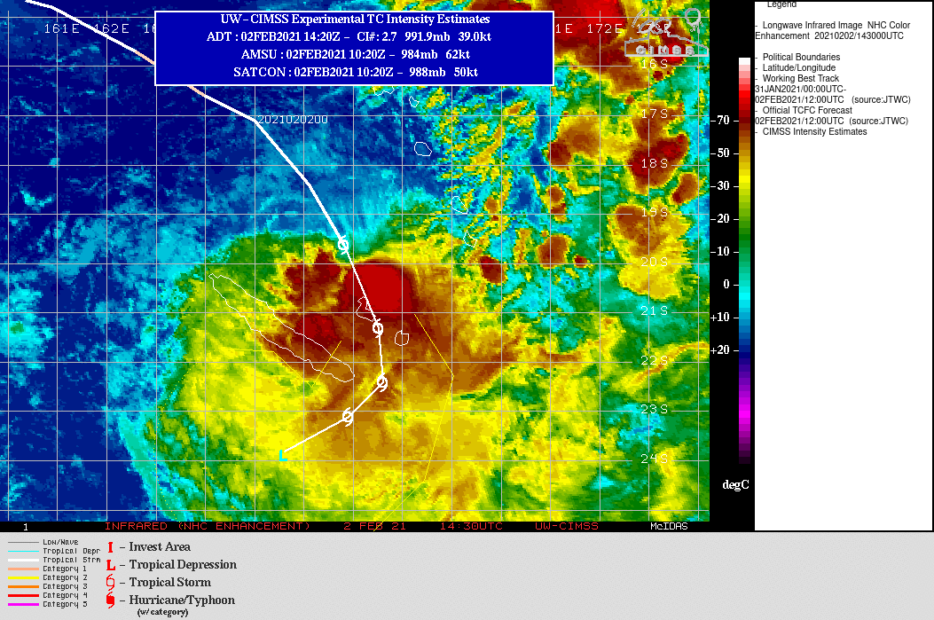 WARNING 11.17P(LUCAS) IS TRACKING ALONG THE SOUTHWESTERN PERIPHERY OF A NEAR EQUATORIAL  RIDGE (NER) AND THROUGH A MARGINALLY UNFAVORABLE ENVIRONMENT WITH  WARM (27-28 CELSIUS) SEA SURFACE TEMPERATURES (SST) AND ROBUST  POLEWARD OUTFLOW ALOFT OFFSET BY HIGH (30+ KTS) VERTICAL WIND SHEAR  (VWS) AND CONVERGENT UPPER LEVEL FLOW ALONG THE NORTHEASTERN  PERIPHERY OF THE SYSTEM. IN THE NEAR TERM, TC LUCAS WILL MAINTAIN A  50 KNOTS INTENSITY THROUGH 12H AND THEN BEGIN A GRADUAL WEAKENING  TREND DUE TO CONTINUED HIGH VWS. A BUILDING SUBTROPICAL RIDGE (STR)  POSITIONED TO THE SOUTHEAST WILL TAKEOVER STEERING FROM THE NER  AFTER 12H AND BEGIN TO DRIVE THE SYSTEM ON A GENERALLY  SOUTHWESTWARD TRACK AFTER 24H. CONTINUED HIGH VWS AND COOLING SST  THEREAFTER WILL LEAD TO FURTHER WEAKENING AND ULTIMATELY LEAD TO  DISSIPATION OVER WATER BY 48H.