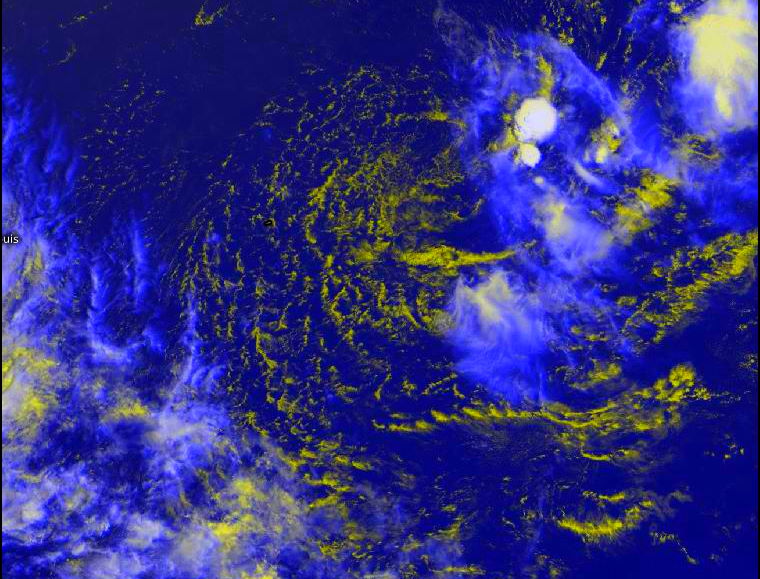 REMNANTS OF 19S(FARAJI). MULTISPECTRAL SATELLITE IMAGERY DEPICTS A WEAK LOW LEVEL CIRCULATION WITH ISOLATED POCKETS OF FLARING CONVECTION.Eumetsat. PH.