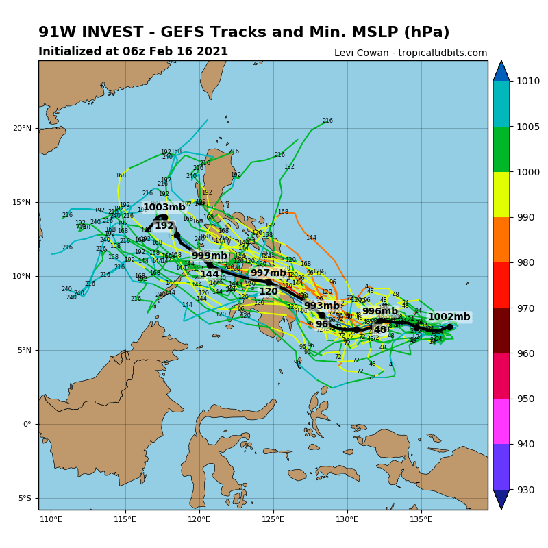 INVEST 91W.  GLOBAL MODELS ARE IN GOOD AGREEMENT THAT  91W WILL STRENGTHEN AND CONSOLIDATE AS IT TRACKS WEST-NORTHWESTWARD. INVEST 91W.  GLOBAL MODELS ARE IN GOOD AGREEMENT THAT  91W WILL STRENGTHEN AND CONSOLIDATE AS IT TRACKS WEST-NORTHWESTWARD.