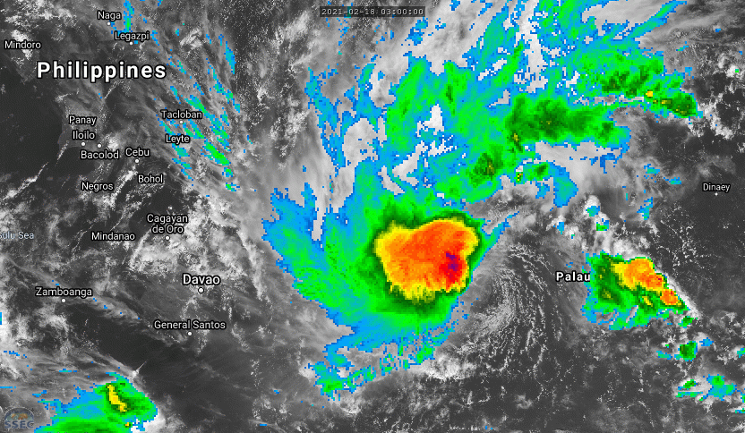 01W(DUJUAN).ANIMATED MULTISPECTRAL SATELLITE IMAGERY  REVEALS A FULLY EXPOSED, WELL-DEFINED LOW LEVEL CIRCULATION CENTER  (LLCC), WITH FLARING DEEP CONVECTION WITH OVERSHOOTING TOPS SHEARED  TO THE WEST OF THE LLCC, LENDING HIGH CONFIDENCE TO THE INITIAL  POSITION.