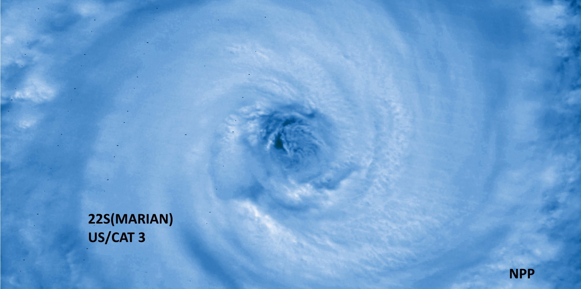 22S(MARIAN). 28/1745UTC. NPP NIGHT VISIBLE. 22S(MARIAN). 28/1745UTC. NPP NIGHT VISIBLE.