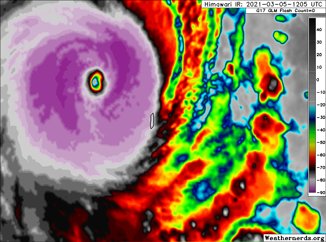 23P(NIRAN). 05/1435UTC. ANIMATED ENHANCED INFRARED SATELLITE IMAGERY SHOWS THAT TC 23P HAS UNDERGONE A  PERIOD OF EXTREME RAPID INTENSIFICATION (ERI), HAVING INTENSIFIED 30  KNOTS IN SIX HOURS, WITH DEVELOPMENT OF A VERY COMPACT 19KM EYE,  SURROUNDED BY A UNIFORM RING OF VERY COLD CONVECTIVE CLOUD TOPS. IF NEEDED CLICK ON THE IMAGERY TO SEE THE ANIMATION.