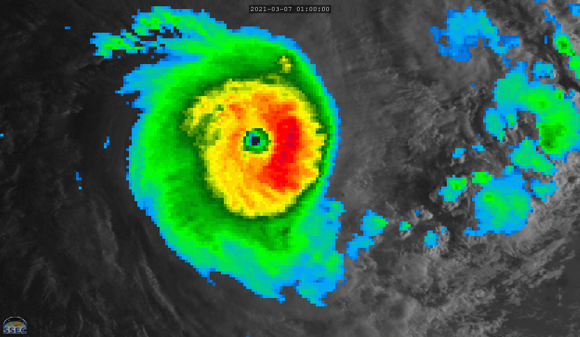 24S(HABANA). 07/09UTC. 8H ANIMATION.  ANIMATED MULTISPECTRAL SATELLITE SHOWS A COMPACT SYSTEM THAT MAINTAINED DEEP, SYMMETRIC CENTRAL DENSE  OVERCAST AND A PINHOLE 9-KM EYE. CLICK TO ANIMATE IF NEEDED. 24S(HABANA). 07/09UTC. 8H ANIMATION.  ANIMATED MULTISPECTRAL SATELLITE SHOWS A COMPACT SYSTEM THAT MAINTAINED DEEP, SYMMETRIC CENTRAL DENSE  OVERCAST AND A PINHOLE 9-KM EYE. CLICK TO ANIMATE IF NEEDED.