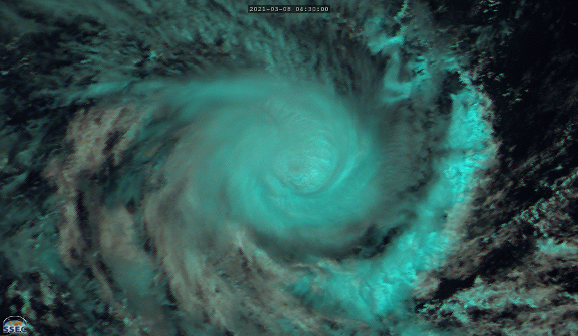 24S(HABANA). ANIMATED MULTISPECTRAL SATELLITE IMAGERY SHOWS A COMPACT SYSTEM WITH  TIGHT RAIN BANDS AND A CENTRAL DENSE OVERCAST THAT HAS WARMED EVEN AS  IT MAINTAINED A 22-KM PINHOLE EYE. CLICK TO ANIMATE IF NECESSARY.