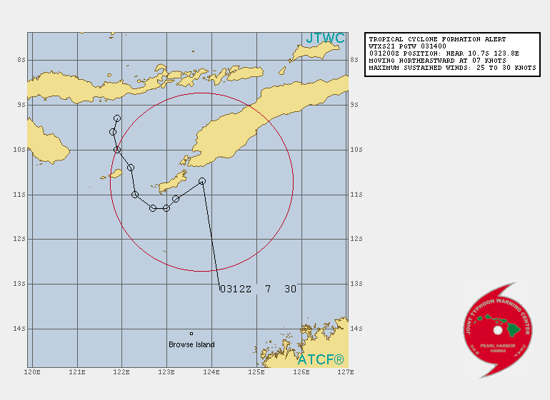 INVEST 99S. 03/14UTC. TROPICAL CYCLONE FORMATION ALERT(TCFA). INVEST 99S. 03/14UTC. TROPICAL CYCLONE FORMATION ALERT(TCFA).