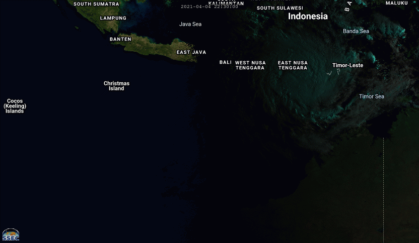 05/03UTC. 5H LOOP. TC 26S(SEROJA) ON THE RIGHT AND TC 27S. IF NEEDED CLICK TO ANIMATE.