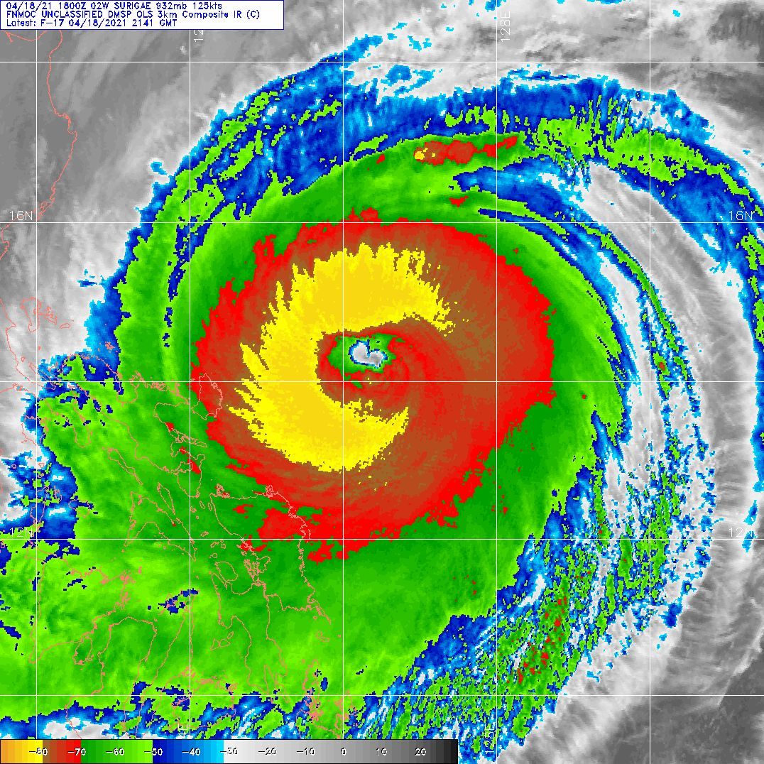 02W(SURIGAE). 18/2141UTC .DMSP ENHANCED INFRA-RED.