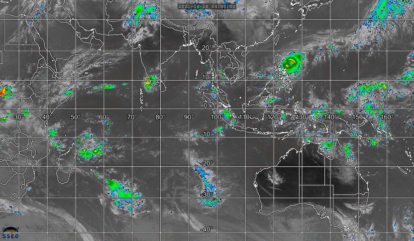 02W(SURIGAE) AND INVEST 95S. 20/09UTC. 5H LOOP.