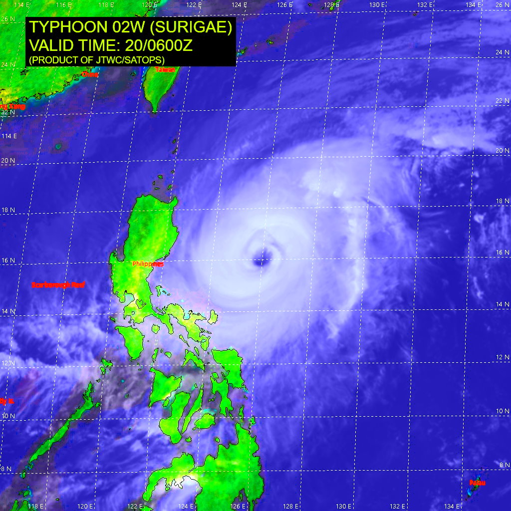 02W(SURIGAE). 20/06UTC.