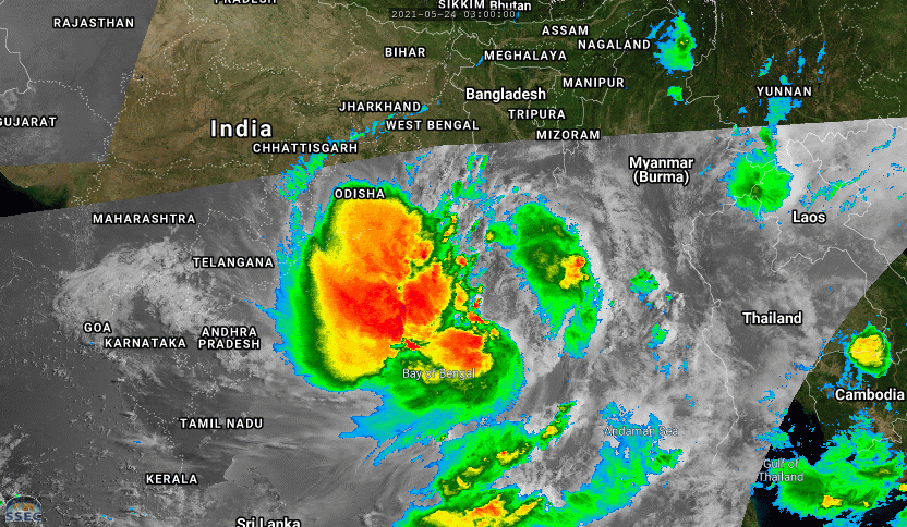 TC 02B(YAAS). 24/09UTC. 6H LOOP. ANIMATED MULTISPECTRAL SATELLITE IMAGERY DEPICTS A CONSOLIDATING BUT BROAD, PARTLY EXPOSED LOW  LEVEL CIRCULATION WITH A WIDE SWATH OF DEEP CONVECTIVE BANDING OVER THE WESTERN SEMICIRCLE OF THE SYSTEM. IF NECESSARY CLICK ON THE IMAGE TO ANIMATE. TC 02B(YAAS). 24/09UTC. 6H LOOP. ANIMATED MULTISPECTRAL SATELLITE IMAGERY DEPICTS A CONSOLIDATING BUT BROAD, PARTLY EXPOSED LOW  LEVEL CIRCULATION WITH A WIDE SWATH OF DEEP CONVECTIVE BANDING OVER THE WESTERN SEMICIRCLE OF THE SYSTEM. IF NECESSARY CLICK ON THE IMAGE TO ANIMATE.