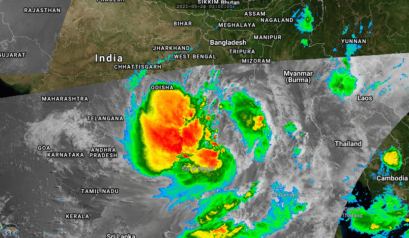 TC 02B(YAAS). 24/09UTC. 6H LOOP. ANIMATED MULTISPECTRAL SATELLITE IMAGERY DEPICTS A CONSOLIDATING BUT BROAD, PARTLY EXPOSED LOW  LEVEL CIRCULATION WITH A WIDE SWATH OF DEEP CONVECTIVE BANDING OVER THE WESTERN SEMICIRCLE OF THE SYSTEM. IF NECESSARY CLICK ON THE IMAGE TO ANIMATE.