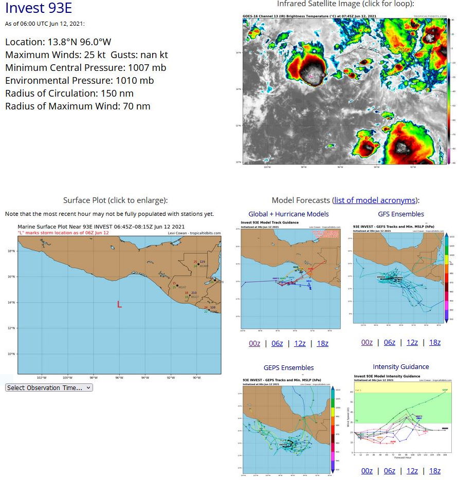 EASTERN NORTH PACIFIC. 12/06UTC. DETAILS FOR INVEST 93E. EASTERN NORTH PACIFIC. 12/06UTC. DETAILS FOR INVEST 93E.