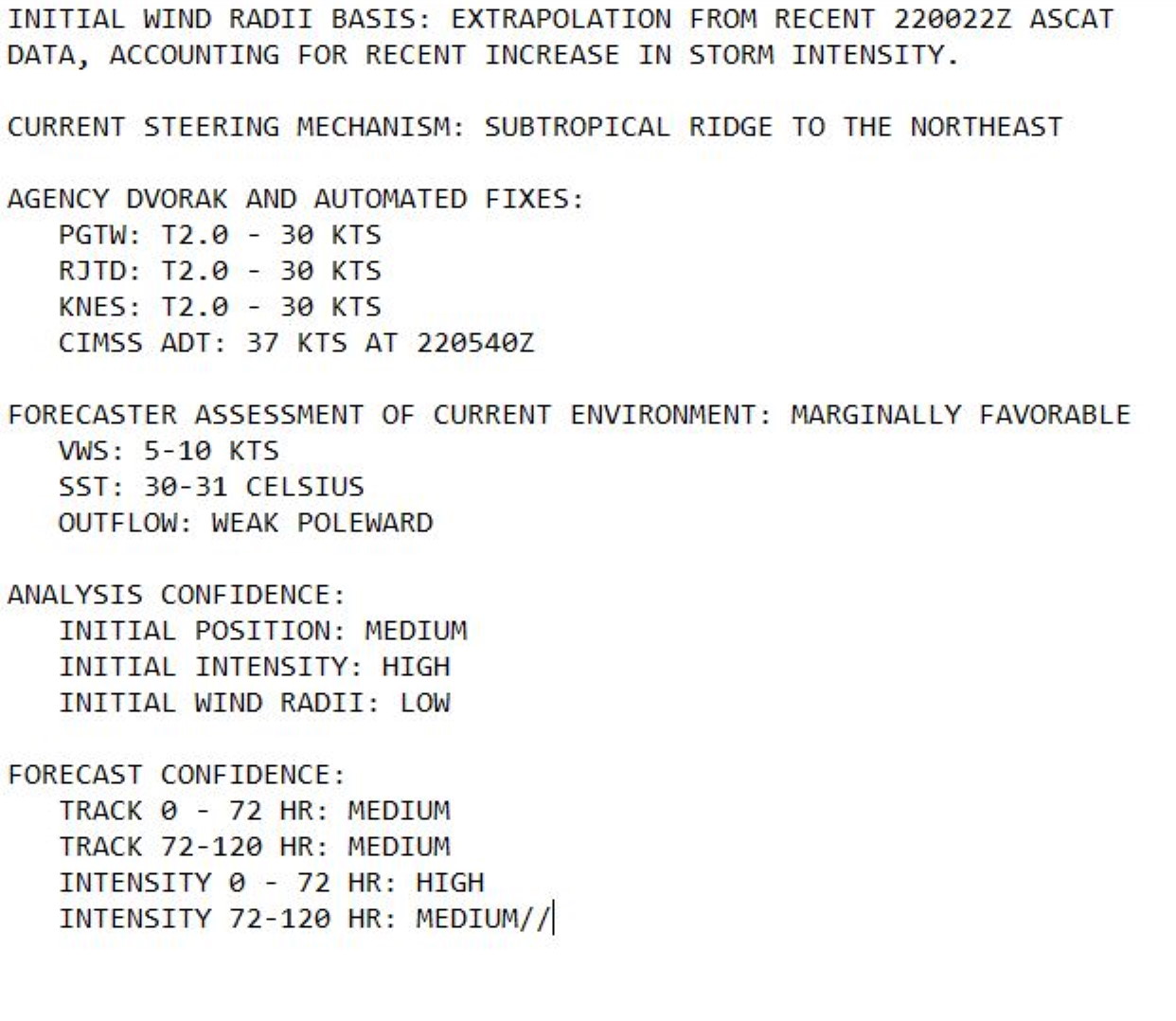 WNP: 06W has reached Tropical Storm intensity, forecast to reach Typhoon intensity by 72hours, 22/09utc update