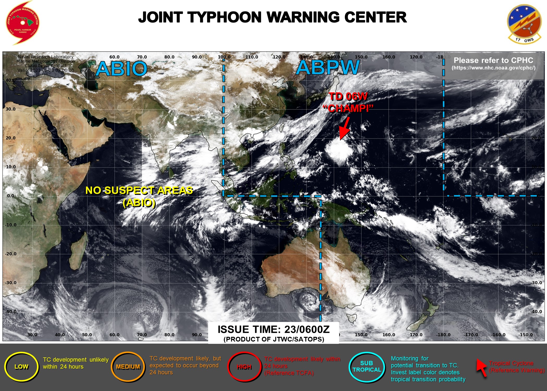 THE JTWC IS ISSUING 6HOURLY WARNINGS AND 3HOURLY SATELLITE BULLETINS ON 06W.