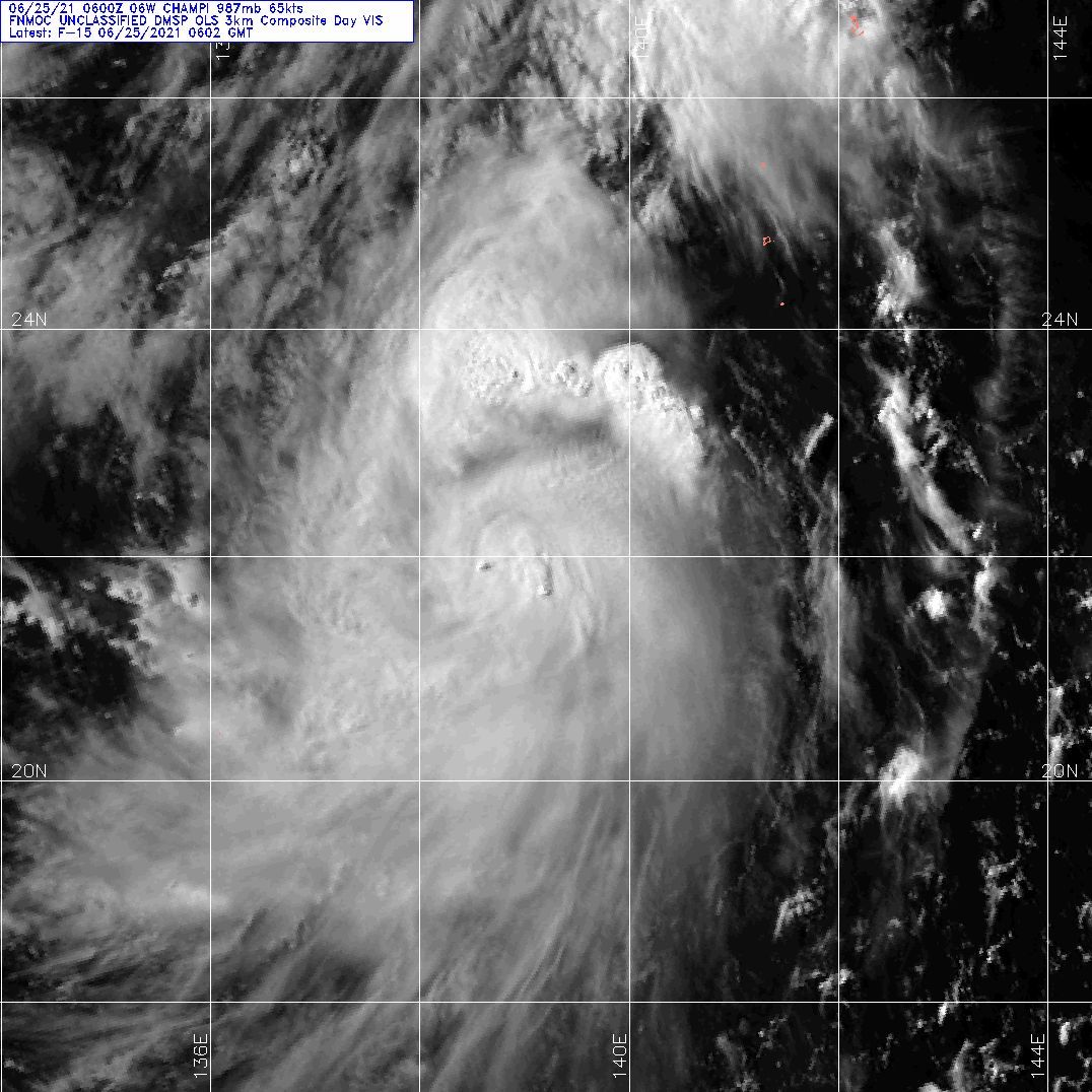 25/0602UTC.SATELLITE ANALYSIS, INITIAL POSITION AND INTENSITY DISCUSSION: ANIMATED MULTISPECTRAL(MSI) AND ENHANCED INFRARED IMAGERY SHOWS THAT OVERALL CONVECTIVE ACTIVITY HAS WANED AND CLOUD TOPS HAVE WARMED OVER THE PAST SIX HOURS. HOWEVER, BY THE 0600Z HOUR, NUMEROUS VORTICAL HOT TOWERS (VHT) WERE OBSERVED TO BE RAPIDLY DEVELOPING IN AND AROUND THE CORE OF THE SYSTEM, PARTICULARLY ON THE SOUTHEAST AND WESTERN PERIPHERY, POTENTIALLY INDICATIVE OF A NEW ROUND OF INTENSIFICATION. UPPER-LEVEL WATER VAPOR IMAGERY, AND CIMMS ANALYSIS SHOWS SOME FAIRLY STRONG EASTERLY ENVIRONMENTAL FLOW TO THE EAST OF THE SYSTEM, WHICH IS INHIBITING DEVELOPMENT ON THAT SIDE OF THE SYSTEM. A 250510Z GMI 89 GHZ MICROWAVE IMAGE CONFIRMED THE INITIAL POSITION, AND ALSO SHOWED THAT WHILE THE MSI DEPICTION IS FAIRLY IMPRESSIVE, THE INNER CORE HAS YET TO COMPLETELY FORM, WITH A DISTINCT LACK OF CONVECTIVE ACTIVITY ON THE EASTERN SIDE OF THE CORE, AS INDICATED BY THE WATER VAPOR IMAGERY. THE CURRENT INTENSITY IS INCREASED TO TYPHOON STRENGTH (65 KNOTS) IN LINE WITH THE MAJORITY OF DVORAK SUBJECTIVE INTENSITY ESTIMATES. THE OVERALL ENVIRONMENT CONTINUES TO IMPROVE, WITH THE STRONG EQUATORWARD OUTFLOW BEING COMPLIMENTED BY A WEAK BUT QUICKLY IMPROVING POLEWARD OUTFLOW CHANNEL INTO STRONG MID-LATITUDE WESTERLIES. VERTICAL WIND  SHEAR (VWS) REMAINS LOW AND SEA SURFACE TEMPERATURES (SSTS) REMAIN  ABOVE 28C, LENDING ADDITIONAL FUEL FOR FURTHER INTENSIFICATION.