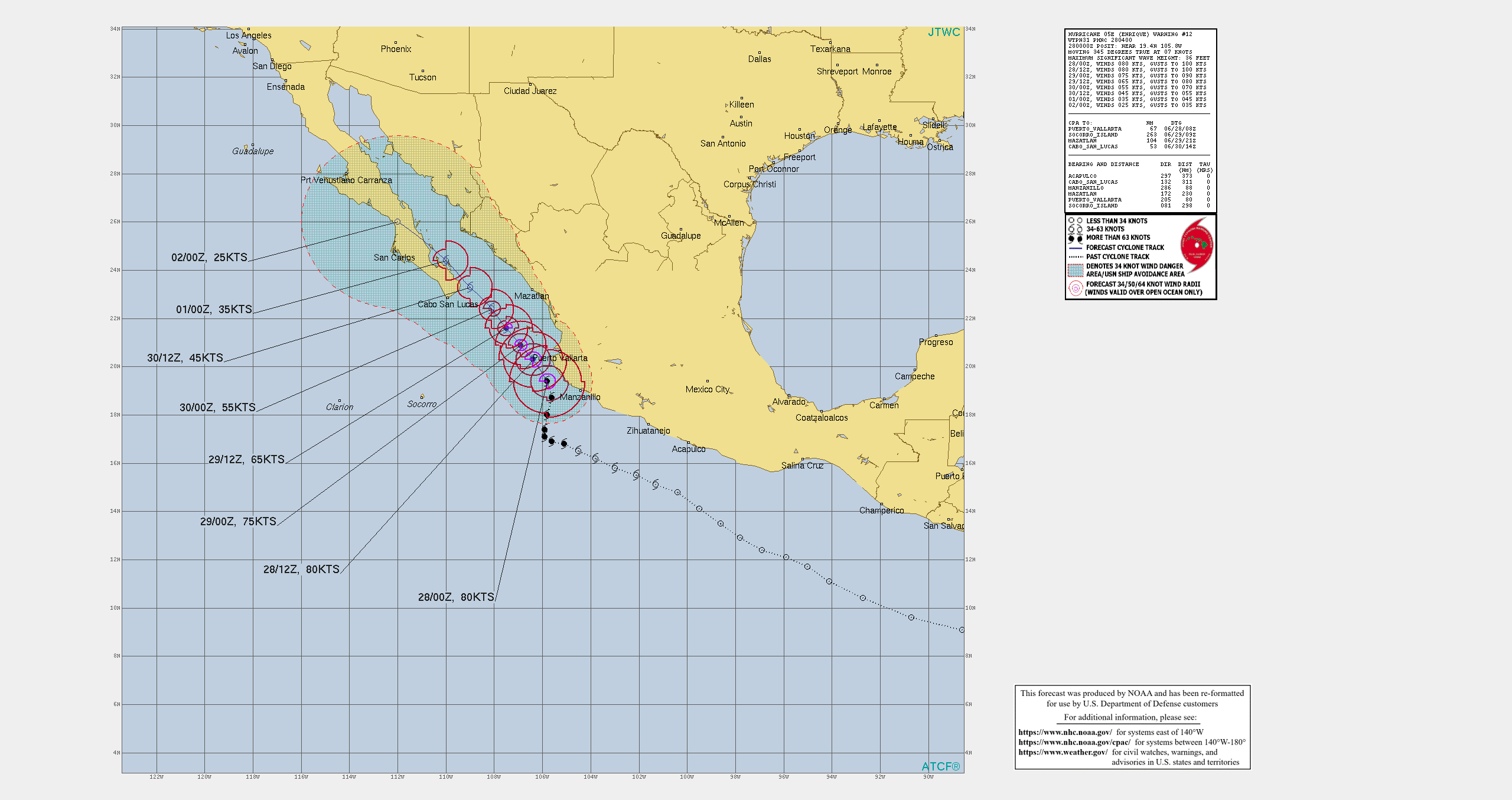 EASTER NORTH PACIFIC. HU 05E(ENRIQUE). WARNING 12 ISSUED AT 28/04UTC. EASTER NORTH PACIFIC. HU 05E(ENRIQUE). WARNING 12 ISSUED AT 28/04UTC.