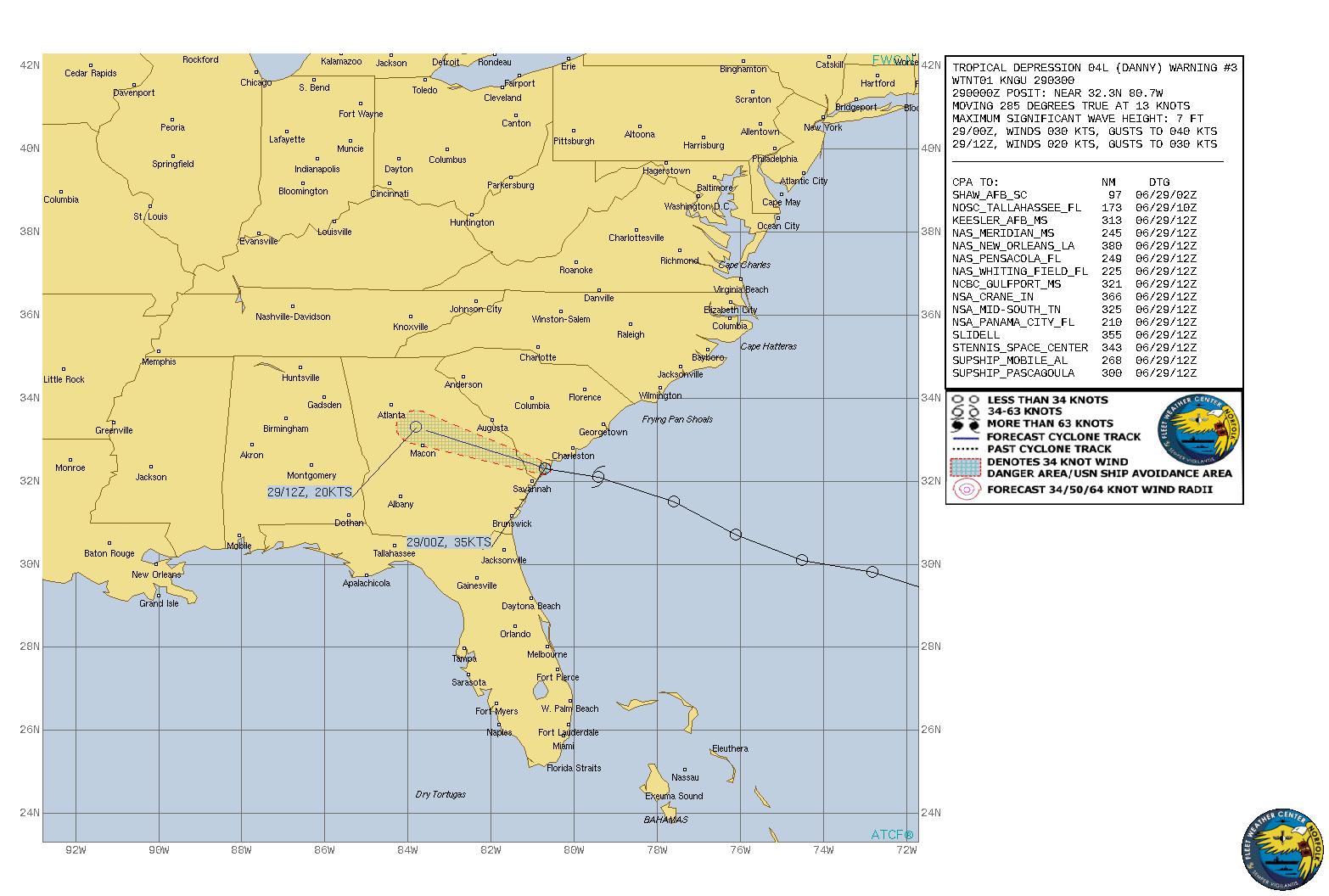 NORTH ATLANTIC. 04L(DANNY). THIS SYSTEM BRIEFLY REACHED 35KNOT WINDS. NORTH ATLANTIC. 04L(DANNY). THIS SYSTEM BRIEFLY REACHED 35KNOT WINDS.