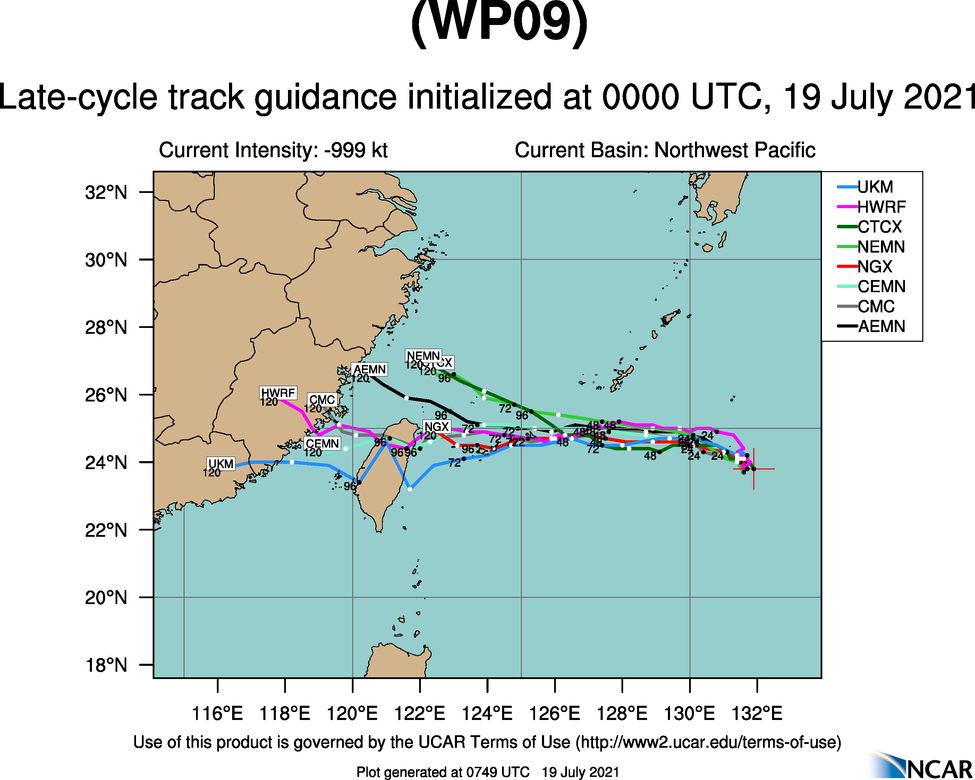 TS 09W(IN-FA).MODEL DISCUSSION: THERE IS INCREASING CONFIDENCE IN THE TRACK FORECAST THROUGH 72H WITH MEDIUM CONFIDENCE; AT 48H THERE IS A 85KM SPREAD IN NUMERICAL MODEL GUIDANCE AND AT 72H THERE IS A 220KM SPREAD IN SOLUTIONS. AFTER 72H, MODEL GUIDANCE DIVERGES  WITH A LARGE SPREAD AND LOW CONFIDENCE. THERE IS MEDIUM CONFIDENCE  IN THE JTWC INTENSITY FORECAST THROUGH THE FORECAST PERIOD. TS 09W(IN-FA).MODEL DISCUSSION: THERE IS INCREASING CONFIDENCE IN THE TRACK FORECAST THROUGH 72H WITH MEDIUM CONFIDENCE; AT 48H THERE IS A 85KM SPREAD IN NUMERICAL MODEL GUIDANCE AND AT 72H THERE IS A 220KM SPREAD IN SOLUTIONS. AFTER 72H, MODEL GUIDANCE DIVERGES  WITH A LARGE SPREAD AND LOW CONFIDENCE. THERE IS MEDIUM CONFIDENCE  IN THE JTWC INTENSITY FORECAST THROUGH THE FORECAST PERIOD.