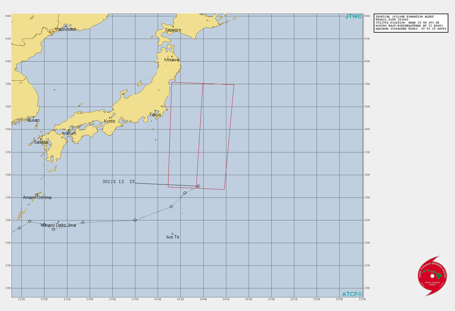 INVEST 95W. TROPICAL CYCLONE FORMATION ALERT ISSUED AT 30/14UTC. UPDATED AT 31/06UTC. ANIMATED MULTISPECTRAL SATELLITE IMAGERY DEPICTS A PARTIALLY-EXPOSED LOW LEVEL CIRCULATION (LLC), WITH ASSOCIATED FLARING CONVECTION AND FORMATIVE BANDING  WRAPPING AROUND THE NORTHERN TO SOUTHEASTERN SEMI-CIRCLE. UPPER  LEVEL ANALYSIS INDICATES A MARGINALLY FAVORABLE ENVIRONMENT FOR  CYCLONE DEVELOPMENT WITH AN UPPER LEVEL LOW ORIENTED TO THE WEST,  PROVIDING EXCELLENT POLEWARD OUTFLOW, OFFSET BY LOW-MODERATE  VERTICAL WIND SHEAR (10-20 KTS) AND SLIGHTLY COOLER SEA SURFACE  TEMPERATURES (27-28 C).