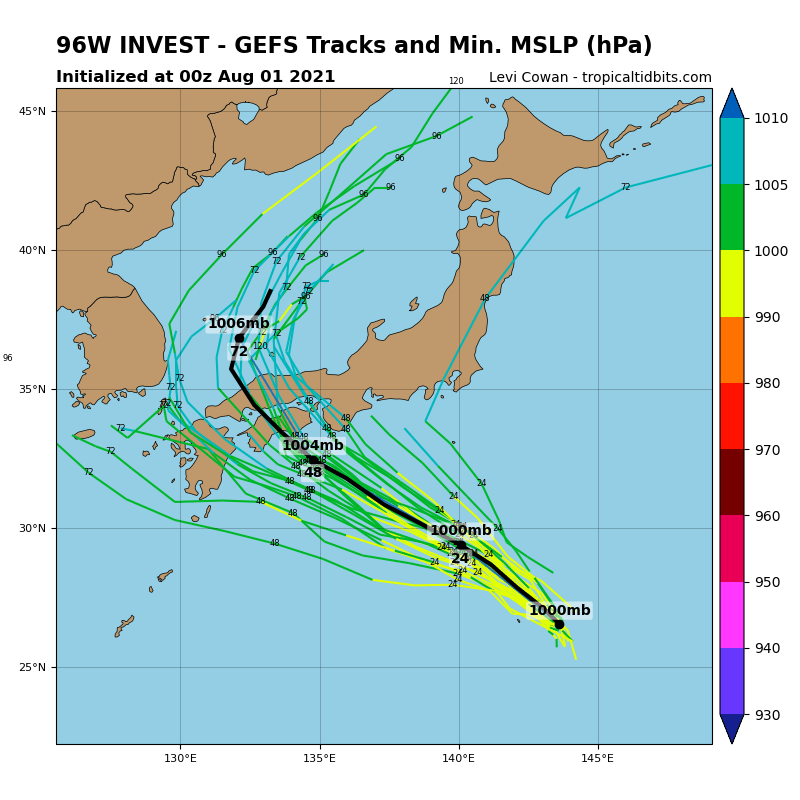 INVEST 96W. GLOBAL MODELS INDICATE MARGINAL  STRENGTHENING AND CONSOLIDATION AS THE SYSTEM PROPAGATES NORTHWEST. INVEST 96W. GLOBAL MODELS INDICATE MARGINAL  STRENGTHENING AND CONSOLIDATION AS THE SYSTEM PROPAGATES NORTHWEST.