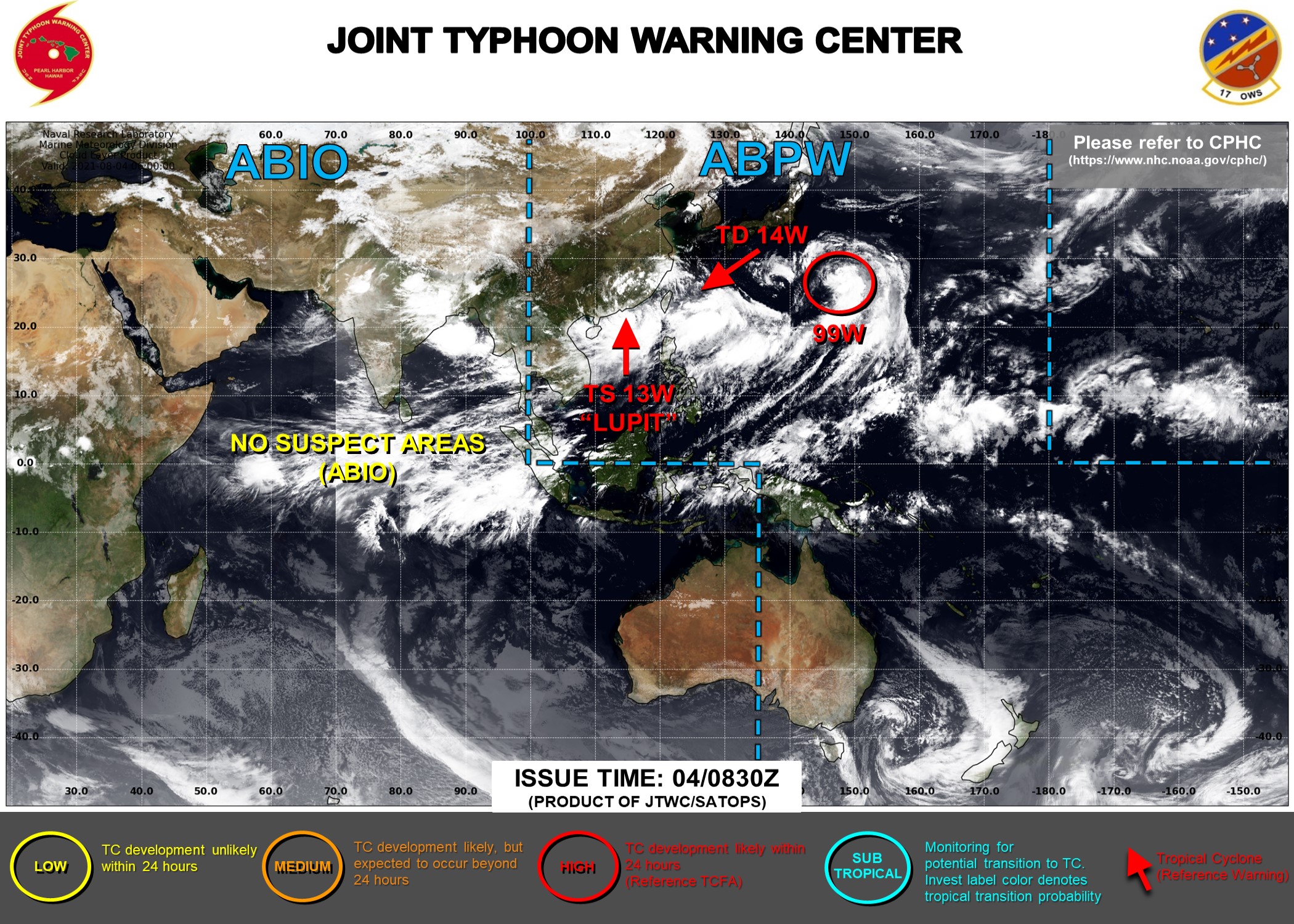 Western Pacific Weather Satellite Western Pacific: 4 Systems Being Tracked// Eastern Pacific: 3 Systems  Monitored, 04/03Utc Updates