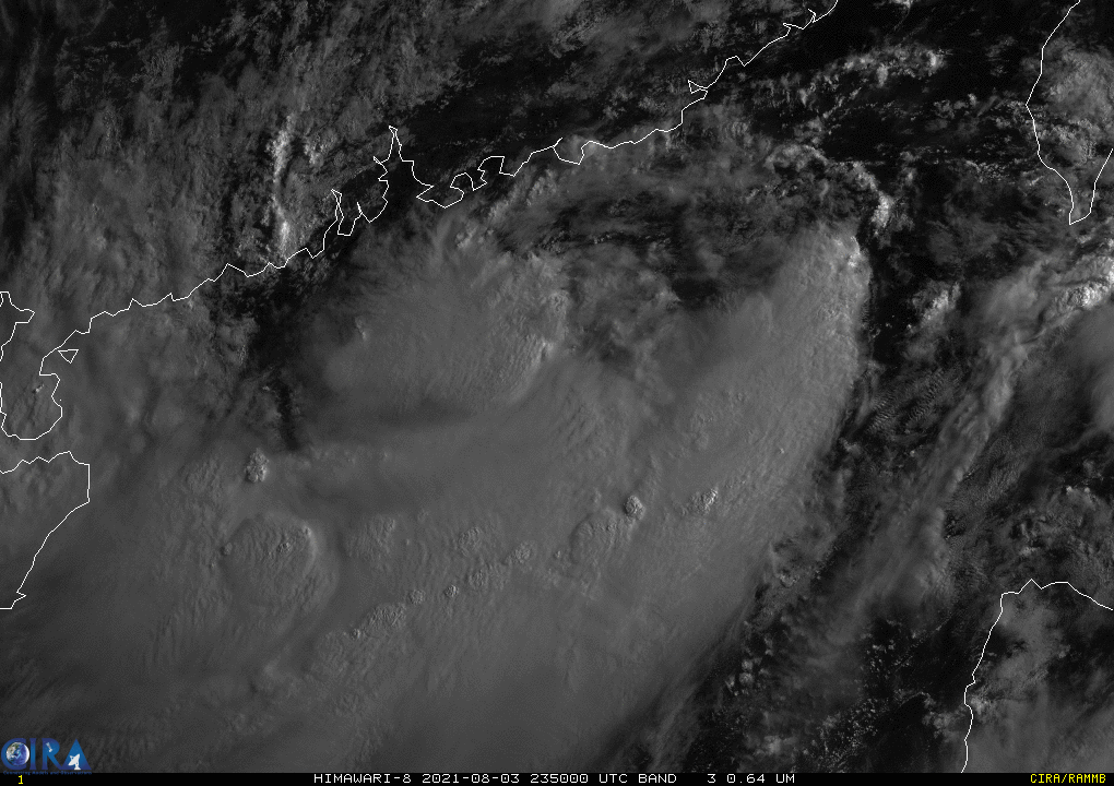 TS 13W(LUPIT). SATELLITE ANALYSIS, INITIAL POSITION AND INTENSITY DISCUSSION: ANIMATED MULTISPECTRAL SATELLITE IMAGERY (MSI) DEPICTS AN OBSCURED LOW LEVEL CIRCULATION CENTER (LLCC) WITH DEEP CONVECTION OVERHEAD WRAPPING IN FROM THE SOUTH. THE INITIAL POSITION IS PLACED WITH MEDIUM CONFIDENCE BASED ON A 032318UTC SSMIS 91GHZ MICROWAVE IMAGE. THE INITIAL INTENSITY OF 35 KNOTS IS ASSESSED WITH MEDIUM CONFIDENCE BASED ON PGTW, RJTD, AND KNES DVORAK ESTIMATES.